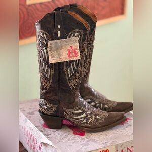 Tanner Mark Women’s Glitter Country Western Cowboy Boots Sz. 9.5 NIB